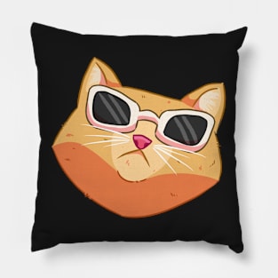 Cat With Shades #2 Pillow