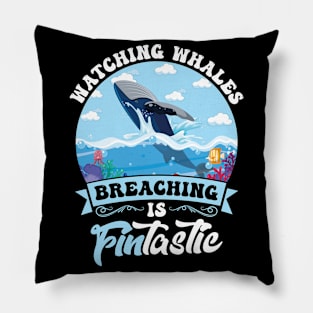 Watching Whales Breaching Is FINtastic Pillow