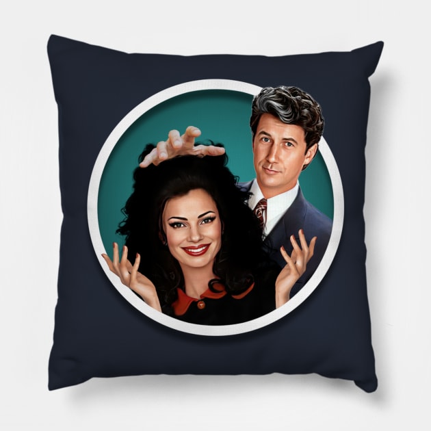 The Nanny - Fran and Mr. Sheffield Pillow by Zbornak Designs