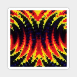 Wig Wag Navy Black Red Yellow Tie Dye Magnet