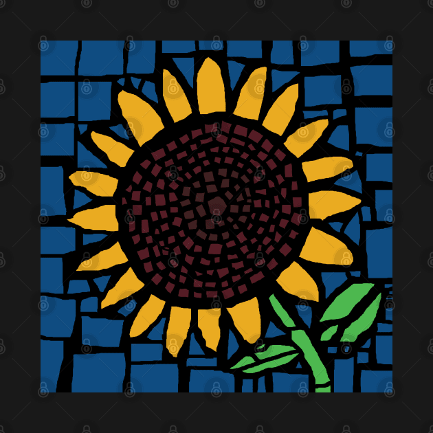 Sunflower Mosaic by ellenhenryart