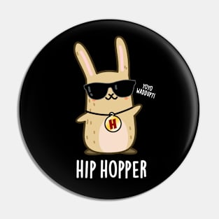 Hip Hopper Cute Bunny Rabbit Pun Pin