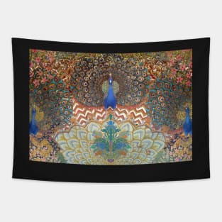 Peacock Design Indian Inspired Tapestry