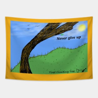 Never Give Up Tapestry