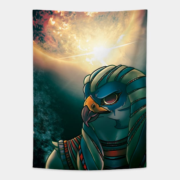 Ra - the ancient Egyptian deity of the Sun Tapestry by Lio Does Things