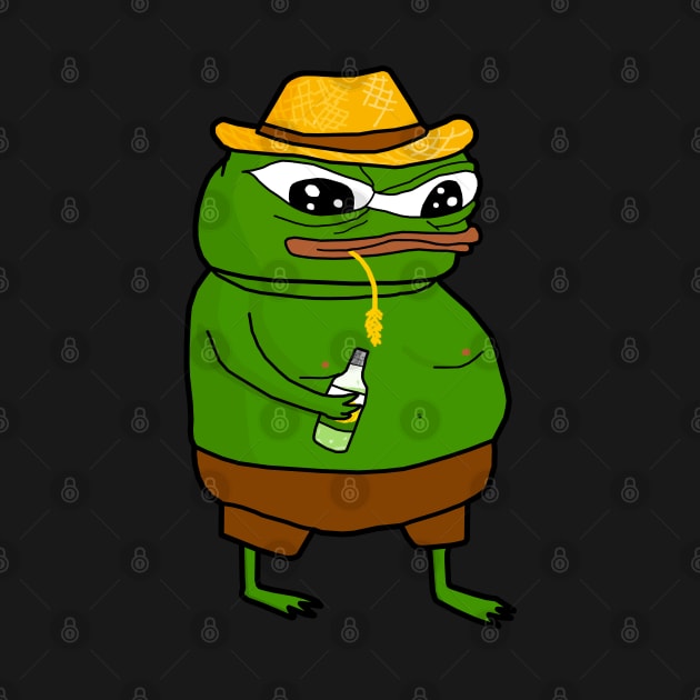 Strawhat Pepe by Lean Mean Meme Machine