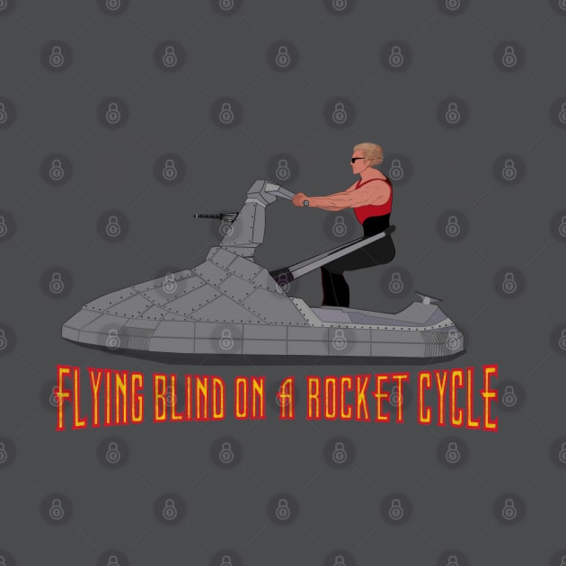 Flying Blind on a Rocket Cycle by DistractedGeek