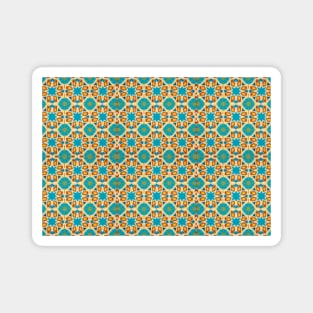 Arabic Islamic Tile Pattern Geometric Art Traditional Middle Eastern Magnet