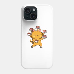 coffee tai chi (Orange version) Phone Case