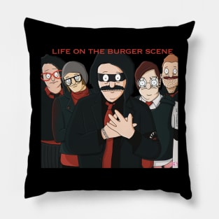 Life On The Burger Scene Pillow