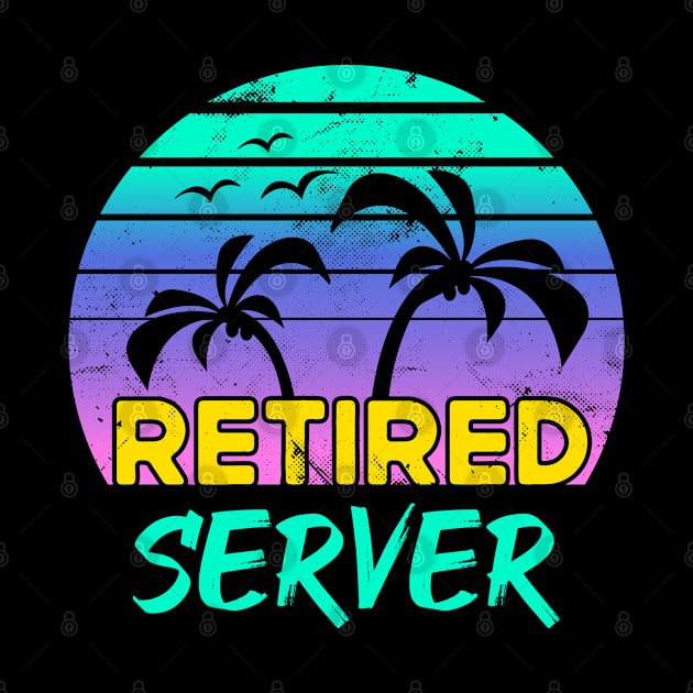 Retired Server Retirement Gift Retro by qwertydesigns