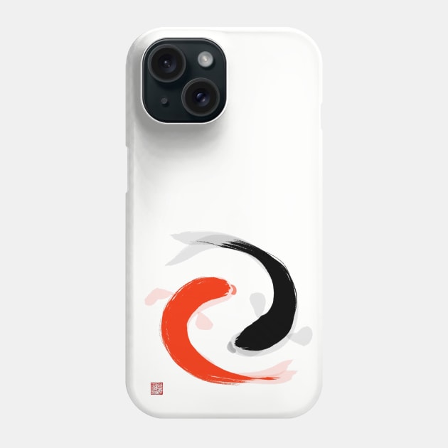 Yin Yang Fish Phone Case by Huluhua