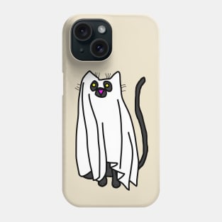 Boo Sheet Halloween Cat Phone Case