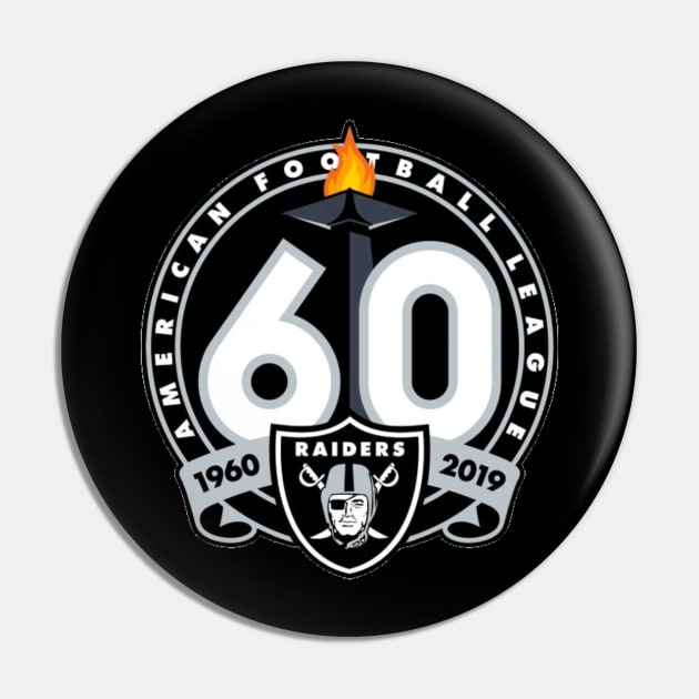 Raiders 60th Anniversary Celebration Pin by capognad