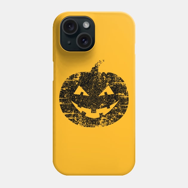 Vintage Halloween Pumpkin Design, Jack O Lantern Pumpkin Phone Case by PugSwagClothing