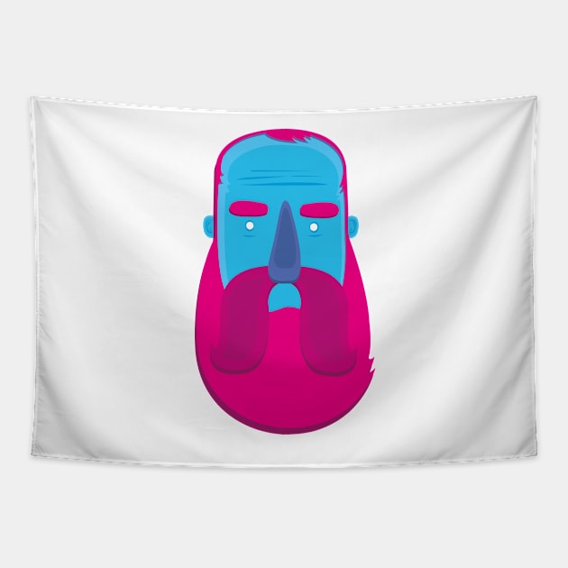 Beard Tapestry by thiagoegg