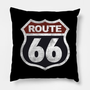 Historic Route 66 Vintage Pillow