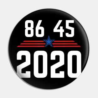 86 45 2020 Anti Trump 8645 Dump Trump Pin