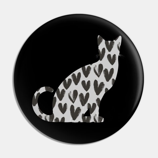 Black Heart Cat | gifts for cat lovers Pin by DesignsbyZazz