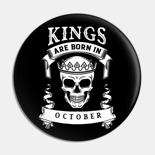 Kings Are Born In October Pin by BambooBox