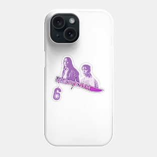 scream VI  (Scream 6) Melissa Barrera (Sam Carpenter) - Jenna Ortega (Tara Carpenter) scary horror movie graphic design by ironpalette Phone Case