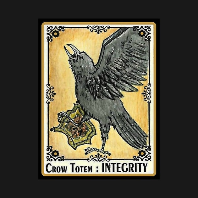 INTEGRITY Crow Totem Spirit Guide by ArtisticEnvironments