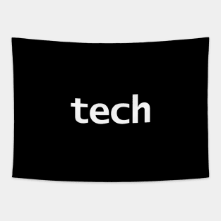 Tech Typography White Text Tapestry