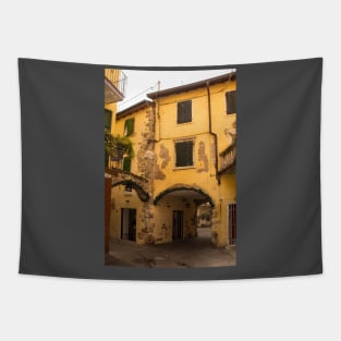 Street in Garda in North East Italy Tapestry