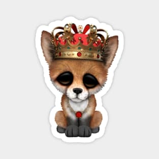 Cute Royal Fox Wearing Crown Magnet