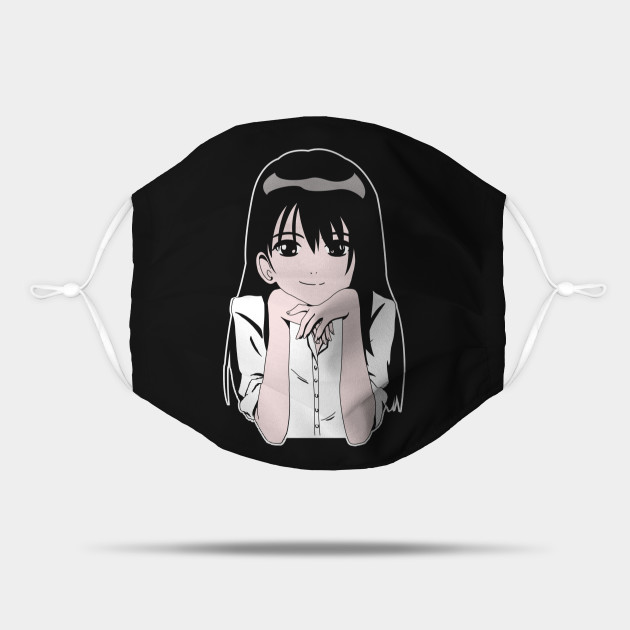 Funny Manga Cute Eyes Happy Smile School Girl Senpai Meme - Anime Girl Face - Mask | TeePublic Funny Manga Cute Eyes Happy Smile School Girl Senpai Meme - Anime Girl Face - Mask | TeePublic