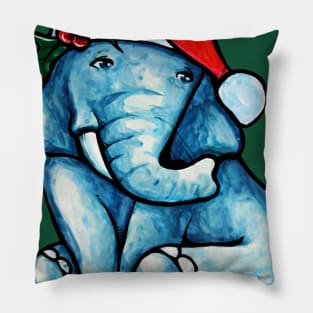 Christmas Elephant Pillow