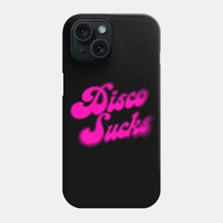 Disco Sucks / Retro Style Typography Design Phone Case