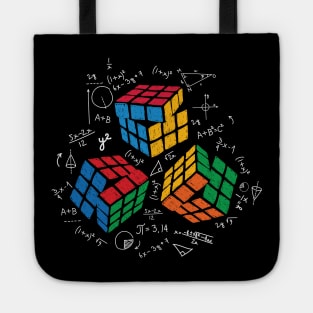 Rubik's Cube algorithm rubik's cube impossible math Rubiks Cube Rubik Cube Retro Colorful / son Cube Game /  math kids gift  / Fun Gift for Cuber Spinning Rubix / rubik's cube present Tote