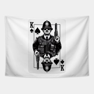 Policeman Playing Card Tapestry