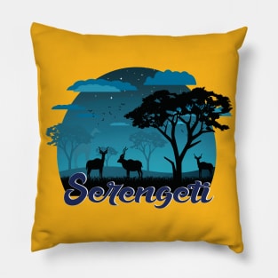 Serengeti in Africa my dreams Pillow