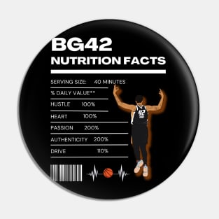 Brittney Griner Nutritional Value Basketball Shirt Pin