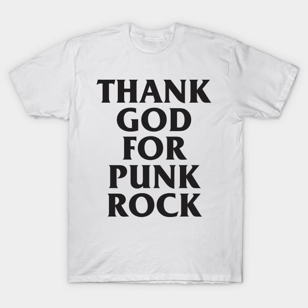 Vintage Thank God For Punk Aesthetic Streetwear - Thank God For Punk Rock - T-Shirt |