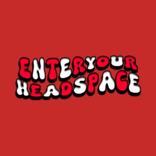 Enter Your Headspace Wavy (Red) T-Shirt