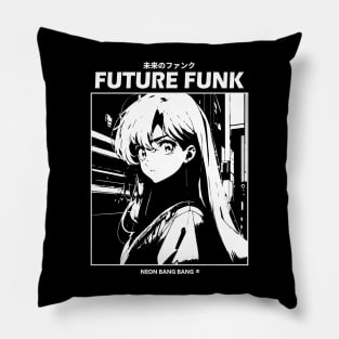 Future Funk Vaporwave Manga Aesthetic Pillow