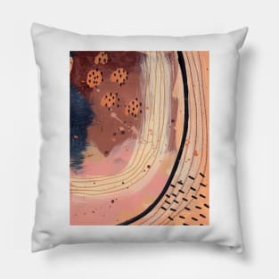 Modern abstract painting, acrylic painting Pillow