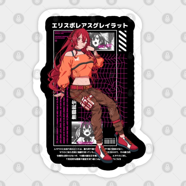 Mushoku Tensei - Eris Boreas Greyrat - Mushoku Tensei - Sticker