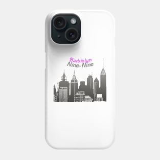 city silhouette and name ( barbielyn) graphic Phone Case