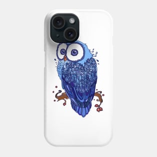 Owls blue Phone Case