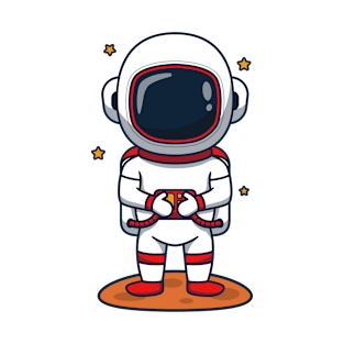 cute astronaut cartoon T-Shirt