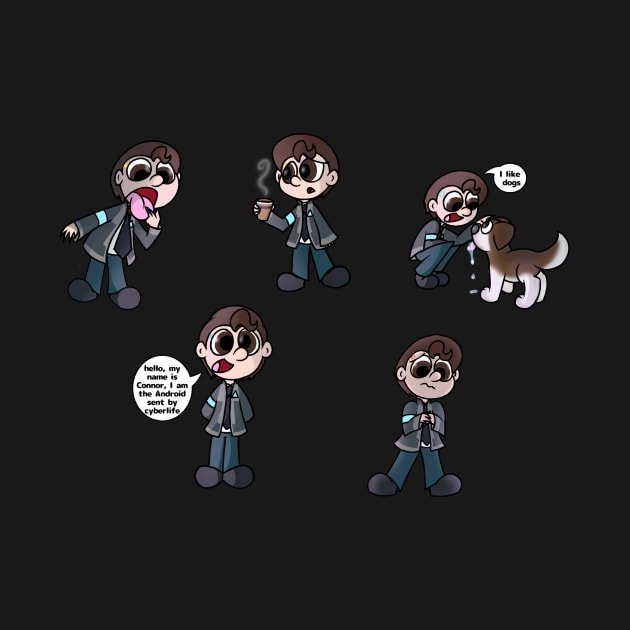 connor stickers by RainbowRat3