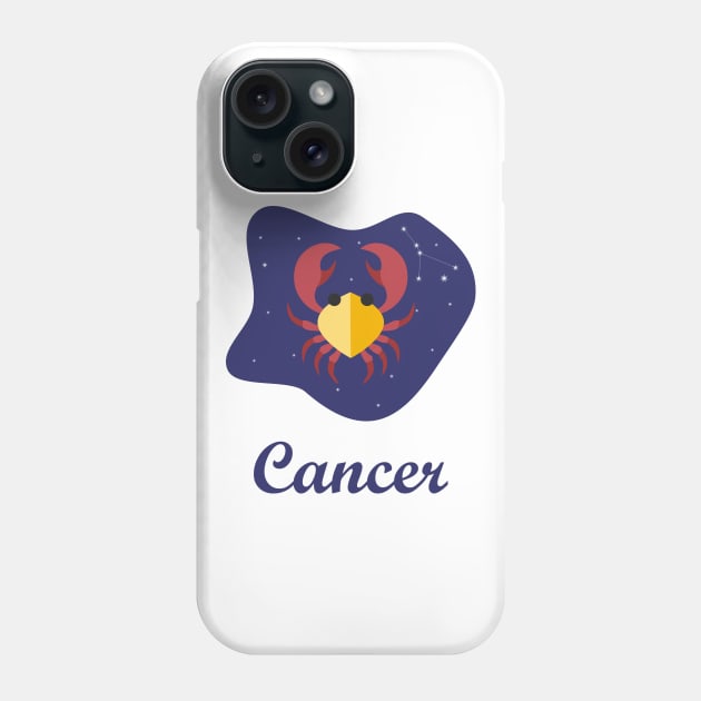 Cancer Zodiac Sign Constellation Sky Phone Case by zadaID