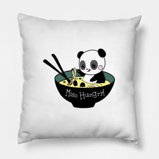 Miso Hungry Panda Pillow