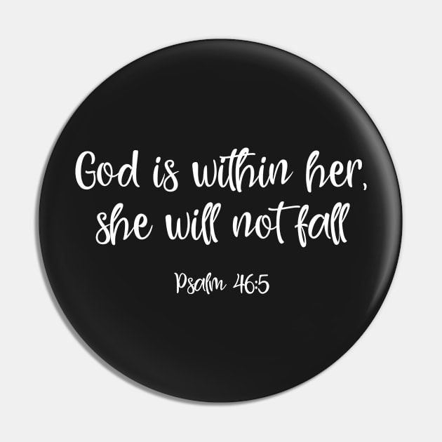 God is within her Pin by ChristianLifeApparel