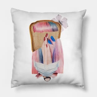 The Girl with the Mask Pillow