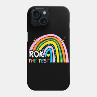 Rainbow Rock The Test Exam Testing Day Student Teacher Life Phone Case